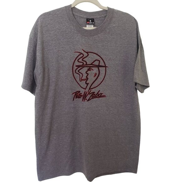 Marajuana Themed T-shirt I'm Just Resting My Eyes Peter W. Zaba Gray Size XL - Picture 2 of 5